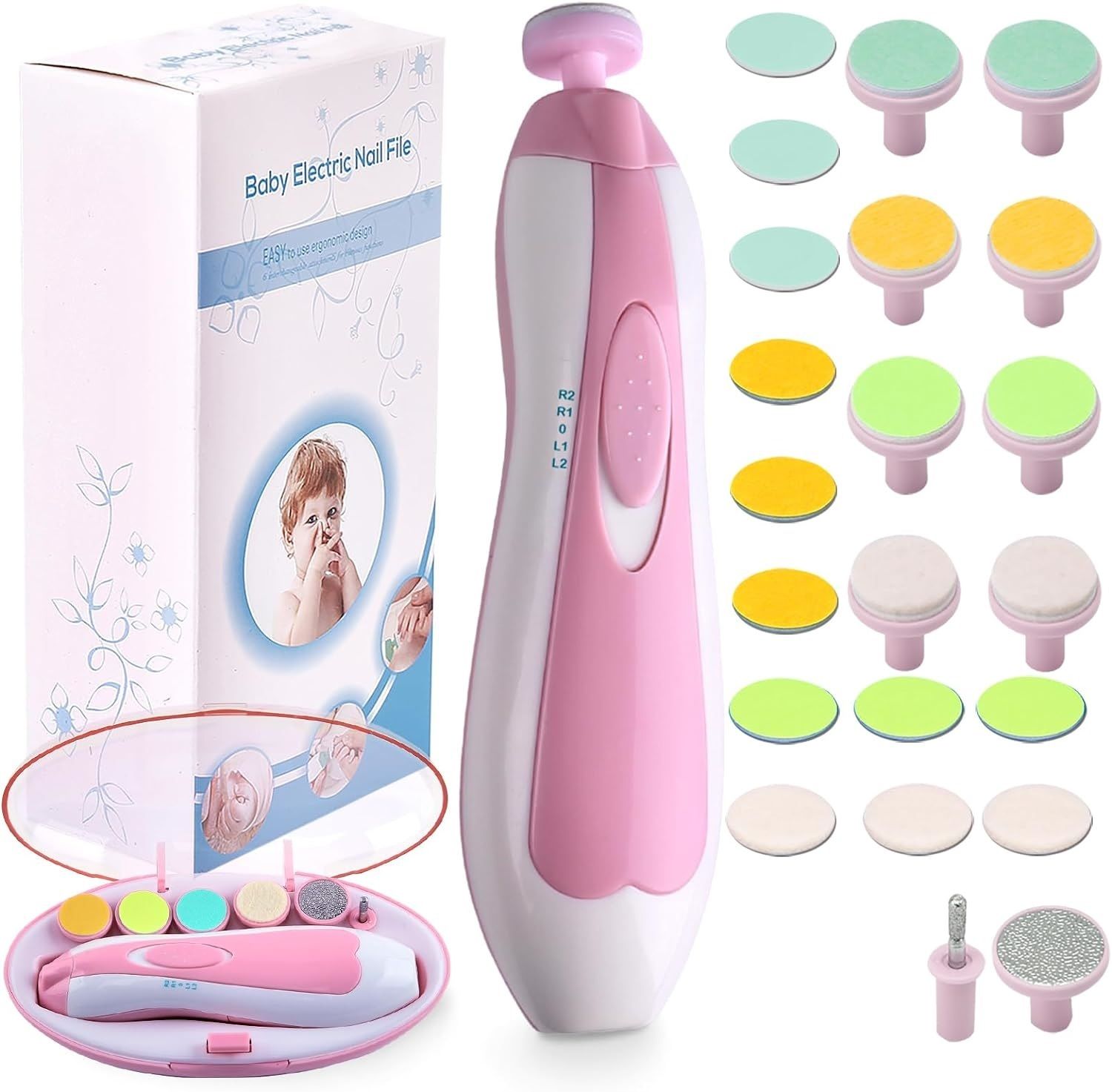 chinustyle Baby Nail Trimmer Nail File Baby Nail Clippers, 24 in 1 Safe Nail Cutter-picture-18