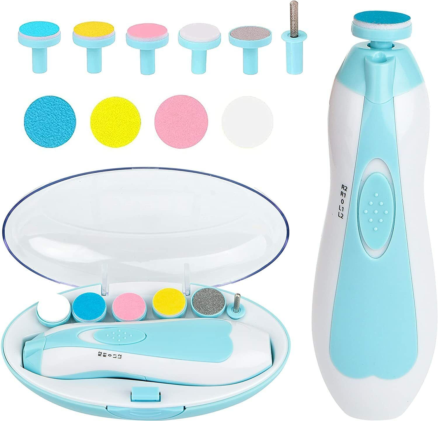 Baby Nail Trimmer Electric Safe Baby Nail Clippers Baby Manicure Set-image-42