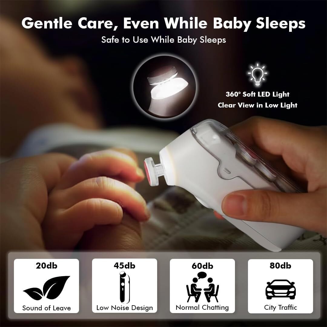 pratyang Electric Baby Nail Trimmer, Safe & Painless Newborn, 5 Heads, Rechargeable P017-picture-31