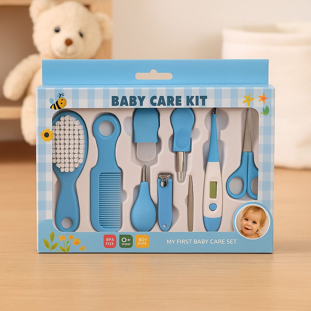 advik mart 10 in 1 Baby Care Set with Thermometer Kit for New Born Baby-picture-22