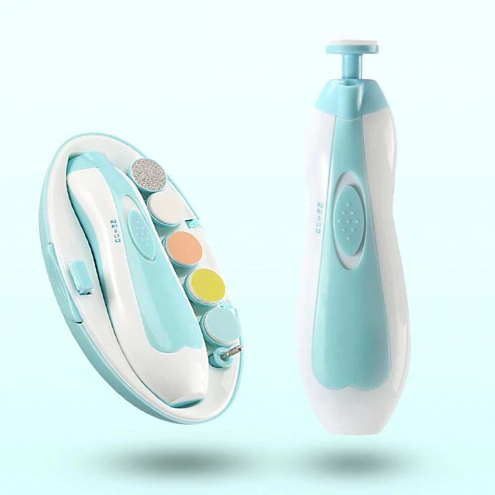 Baby Nail Trimmer Electric No Sharp Hurt, Baby Manicure Set,6 in 1 Safety Cutter Inflatable Hoppers & Bouncer-image-42