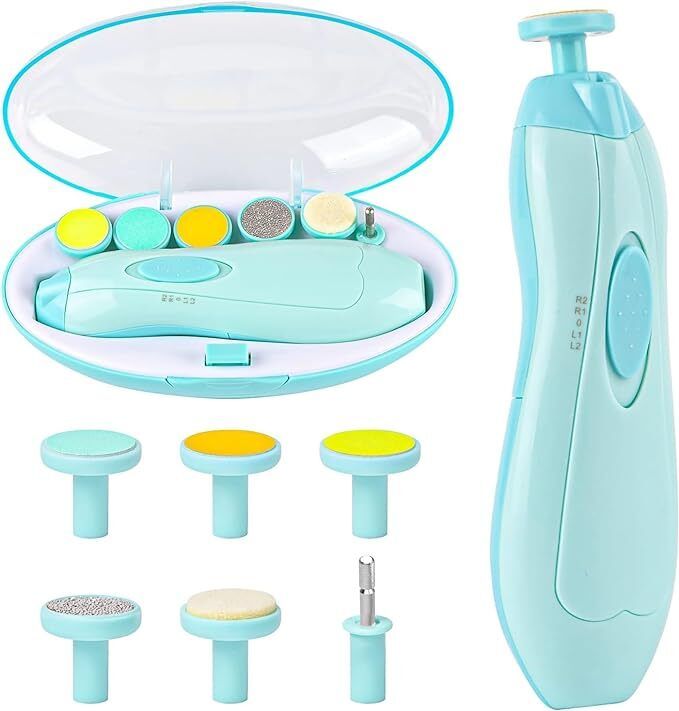 Nka New Baby Nail File Electric,Baby Nail Trimmer Heads Safe Shaver For Men, Women-image-30