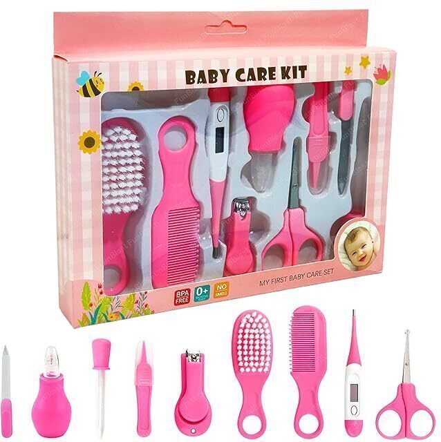 Grooming Kit - 10 Pieces Baby Toddlers Manicure Kit-image-48
