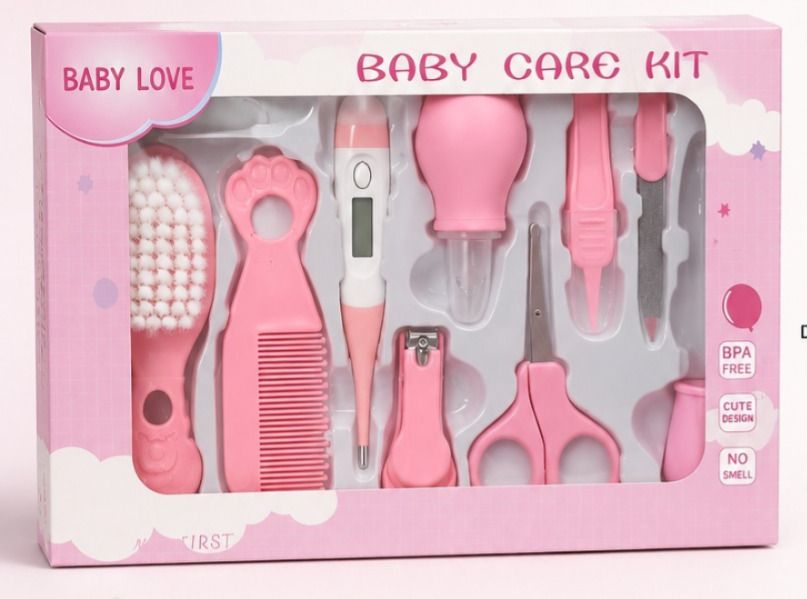 miski 10 Pcs Baby Healthcare Nail Care Newborn Baby Care Kit Grooming Kit Gifting Set-picture-9