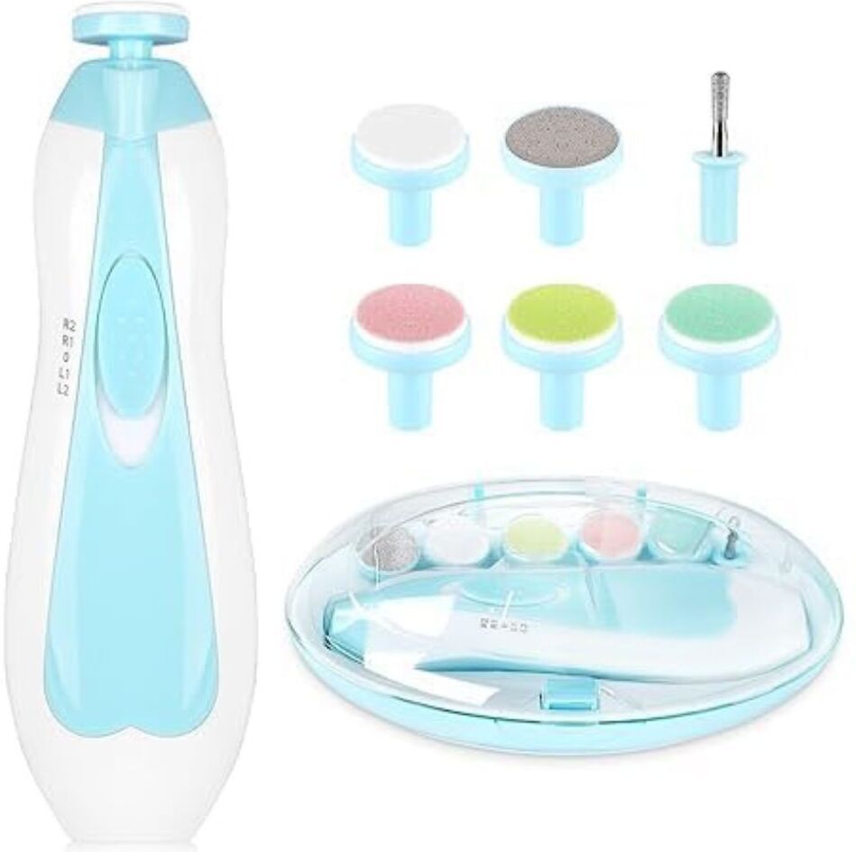 comfortinglives Electric Baby Nail Cutter Portable Nail Care Kit with Protective Storage Case-picture-5