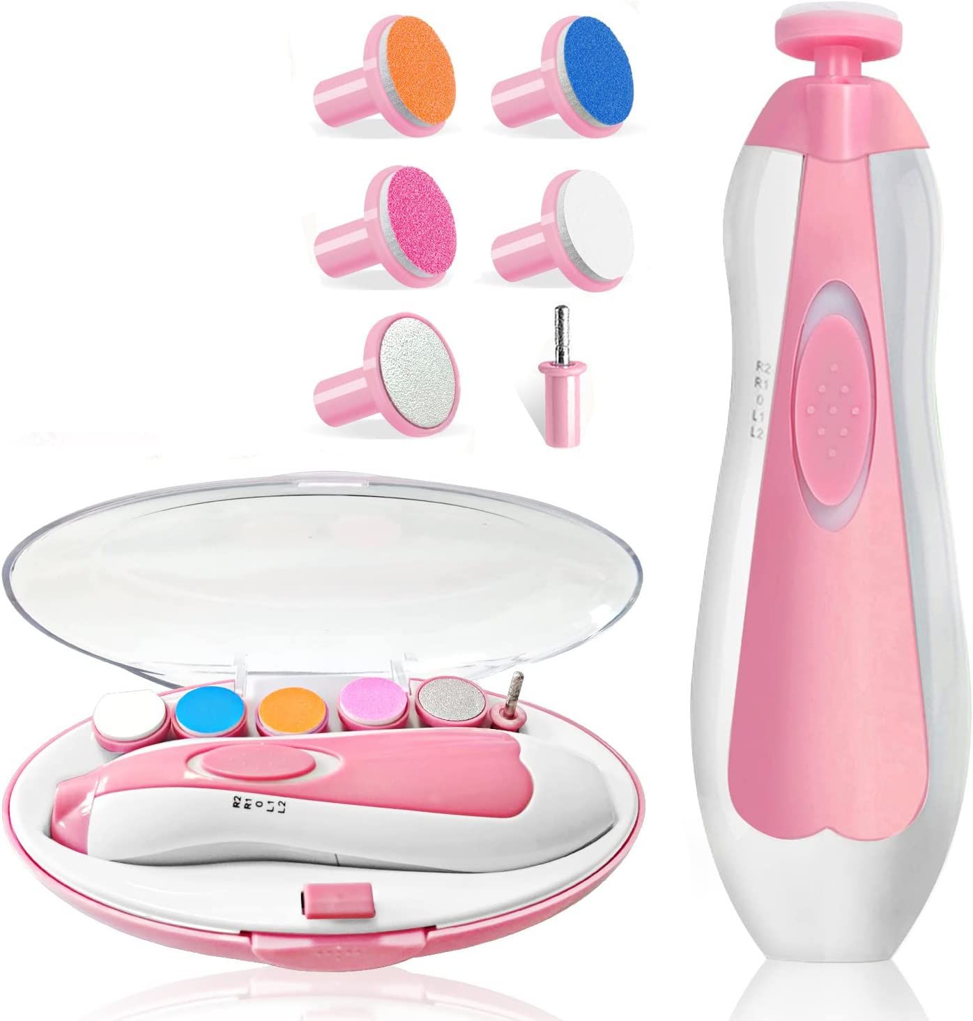 Baby Nail Trimmer Kit File for Kids Safe Electric Baby Nail Cutter Clippers