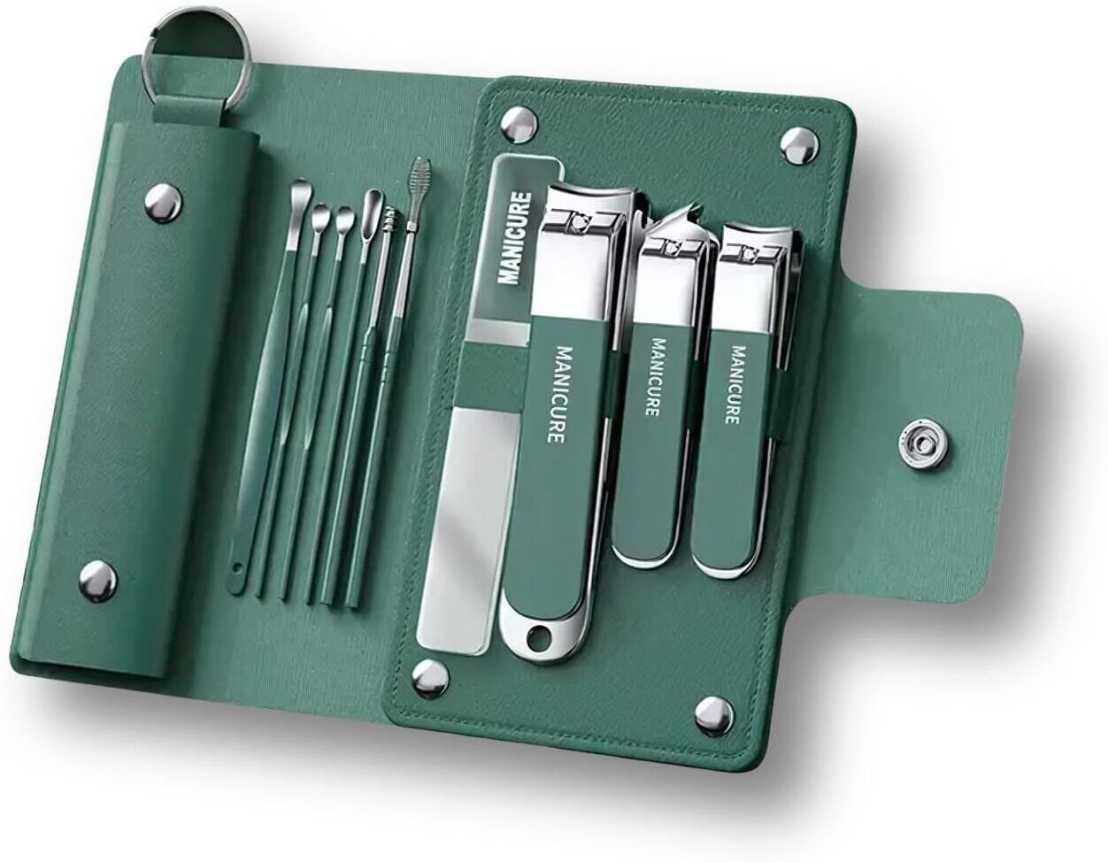 alzique 10in1 Nail Clipper Set with Ear Cleaner - Manicure Pedicure Kit for Men & Women-picture-16