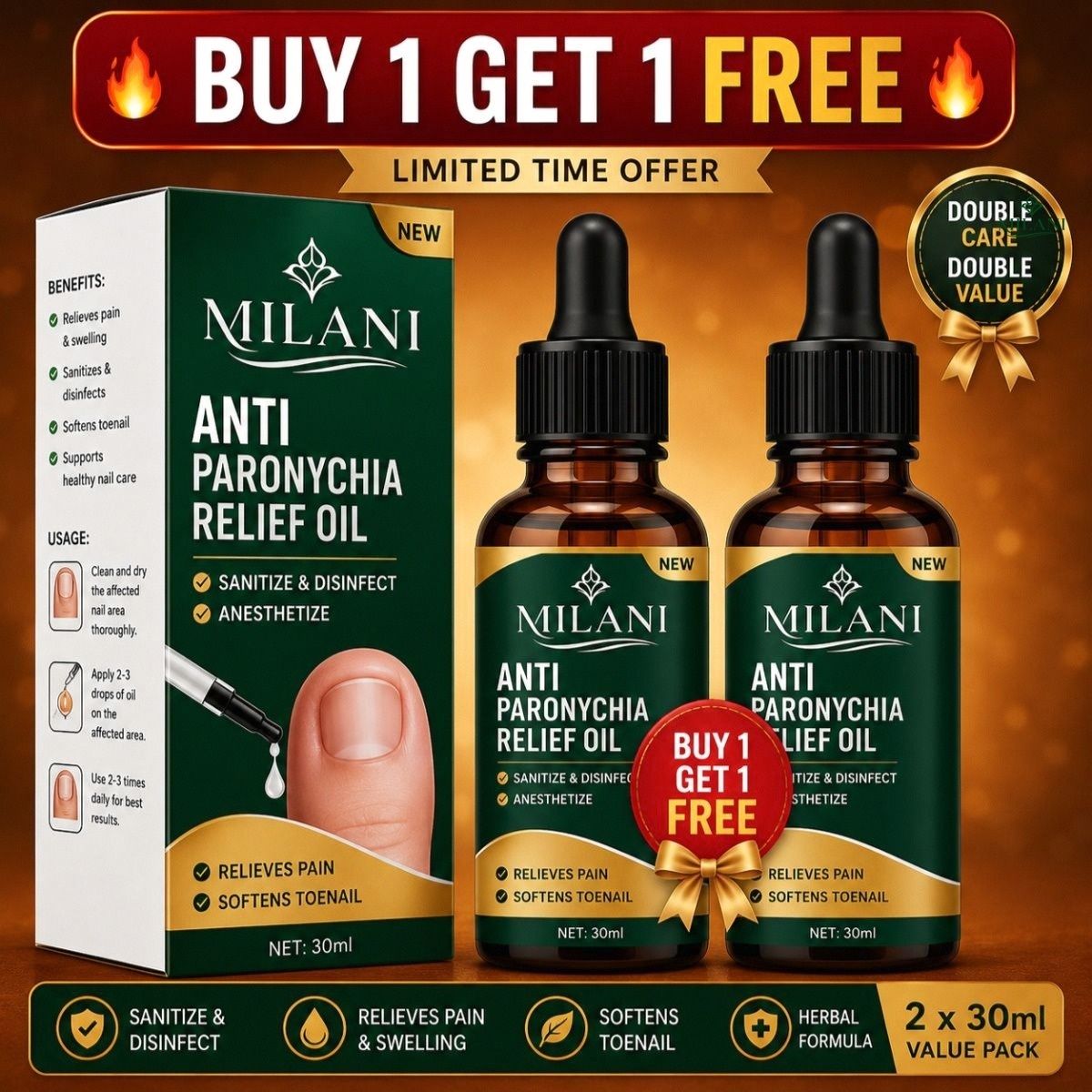 milani anti paronychia relief oil brittle nails | Ultra Comfort Anti Paronychia Relief-picture-26