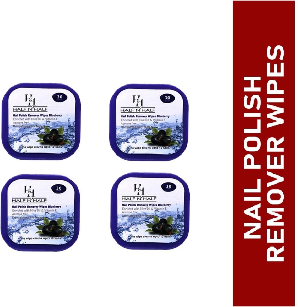 half n half Nail Polish Remover Wipes,Blueberry-picture-19