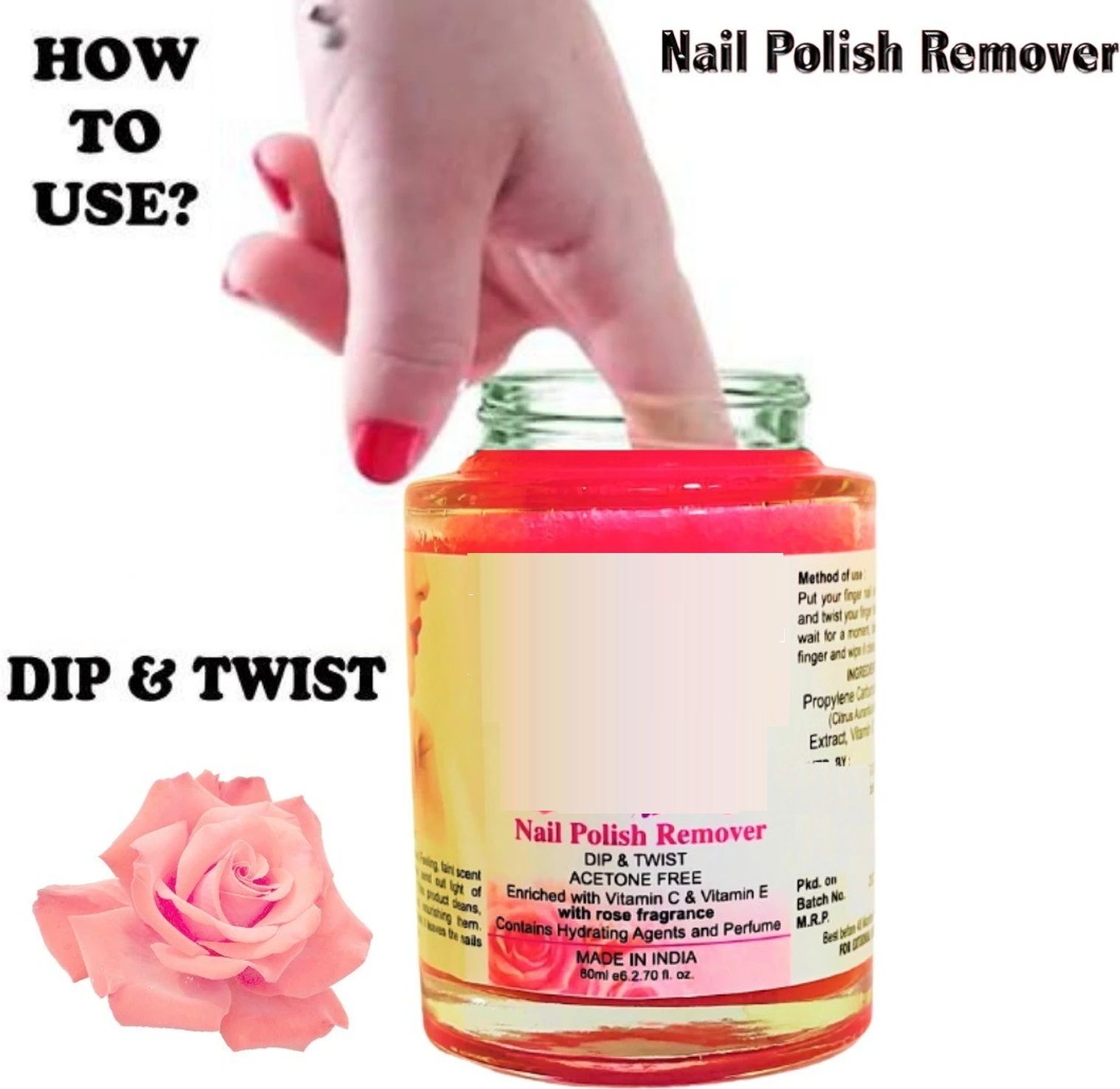 evererin Dip & Twist Nail Polish Remover with Vitamin E Nourishing Formula-picture-26