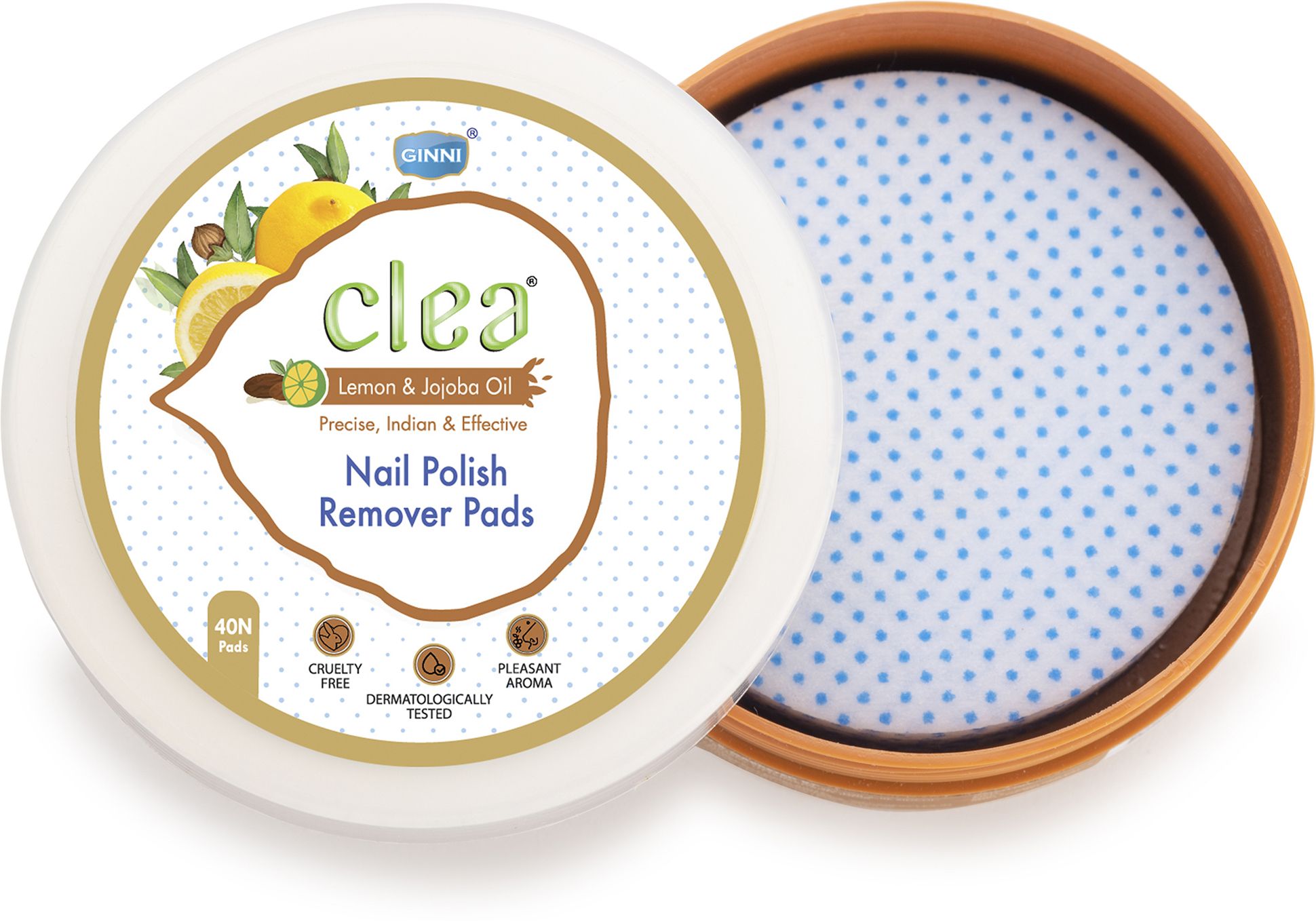 clea Lemon and Jojoba Oil Nail Polish Remover Pads (Pack of 1)-picture-22