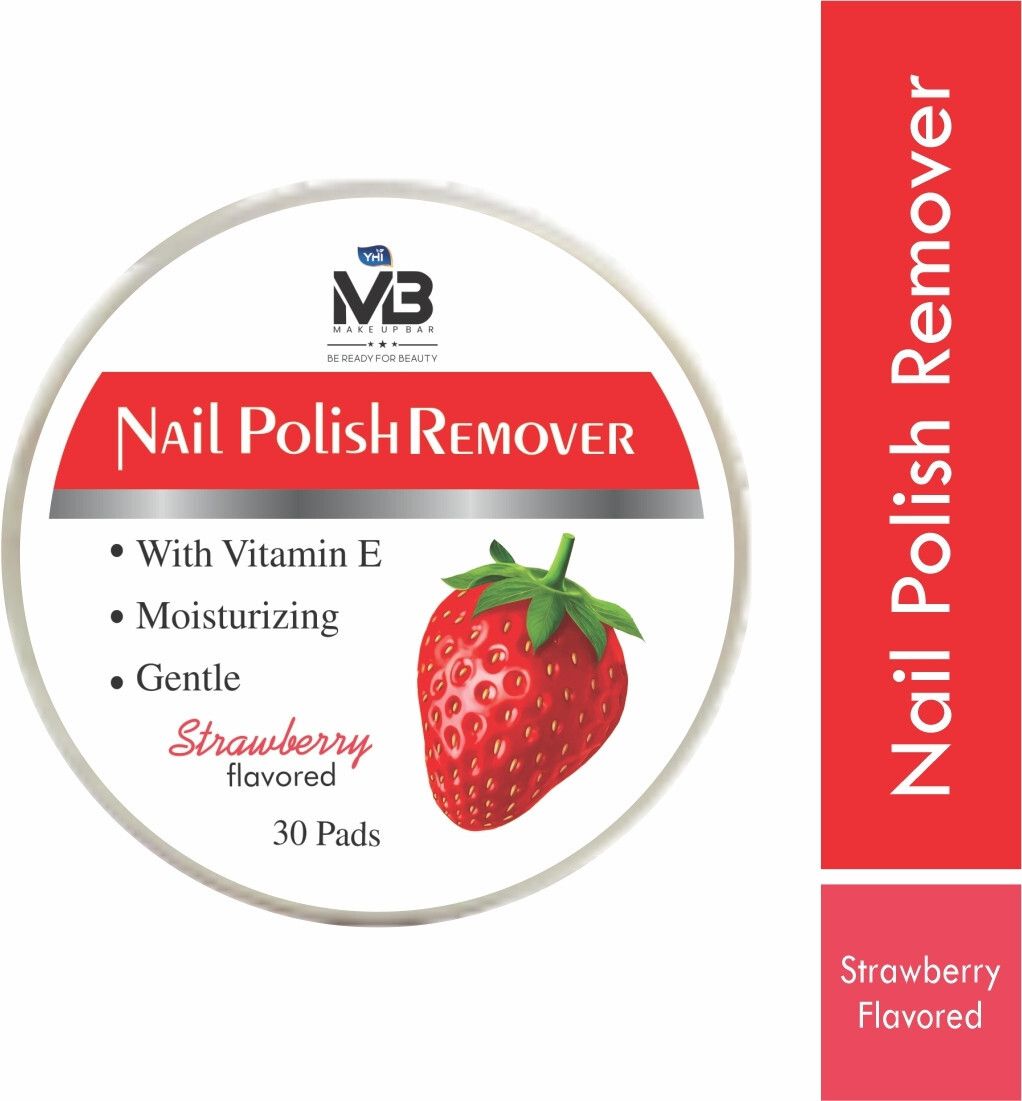 yhi MB Strawberry Nail Polish Remover Wipes | Best Nail Paint Remover Wipes 30 Wipes-picture-24