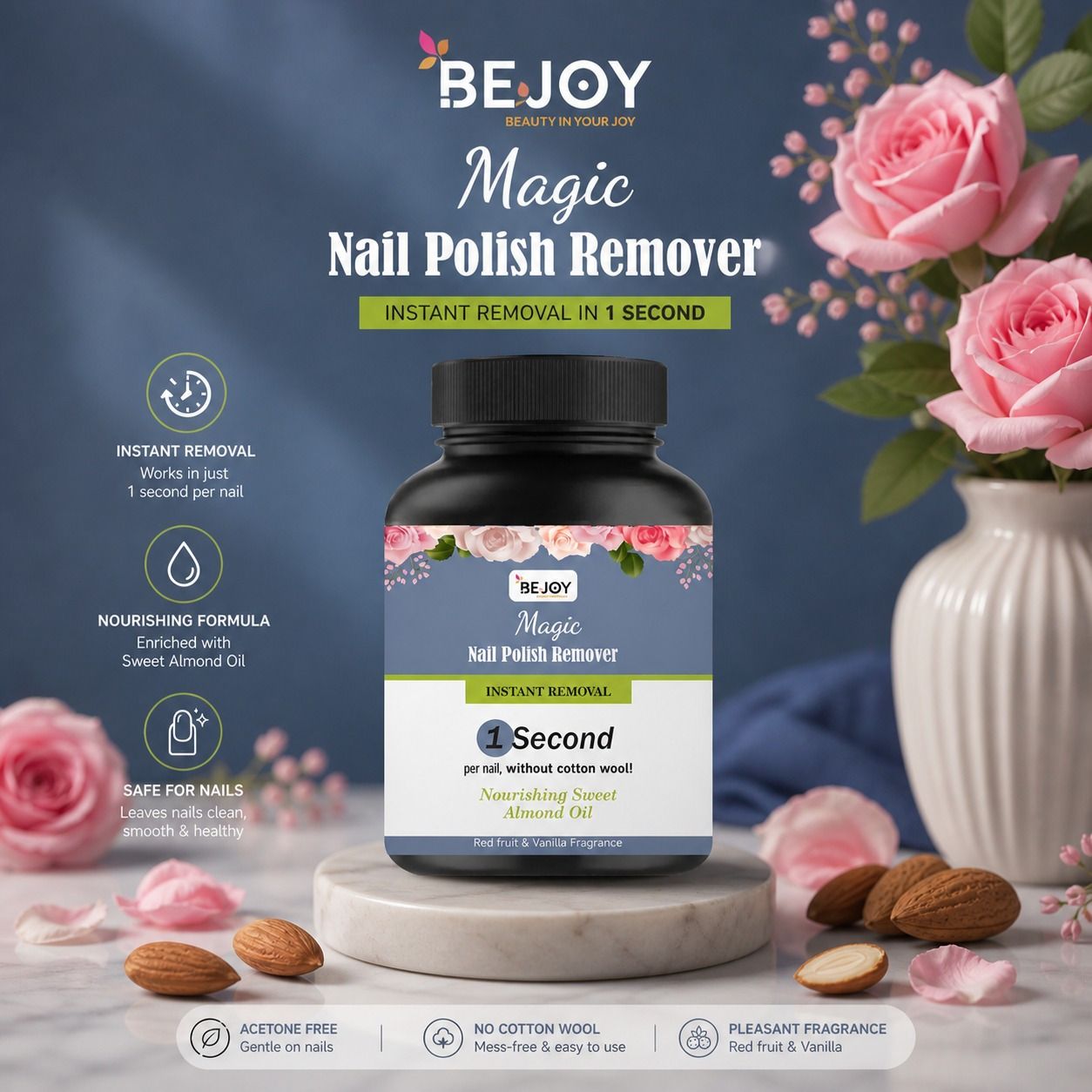 bejoy Magic Nail Polish Cleaner for Quick Removal & Nourished Nails-picture-27