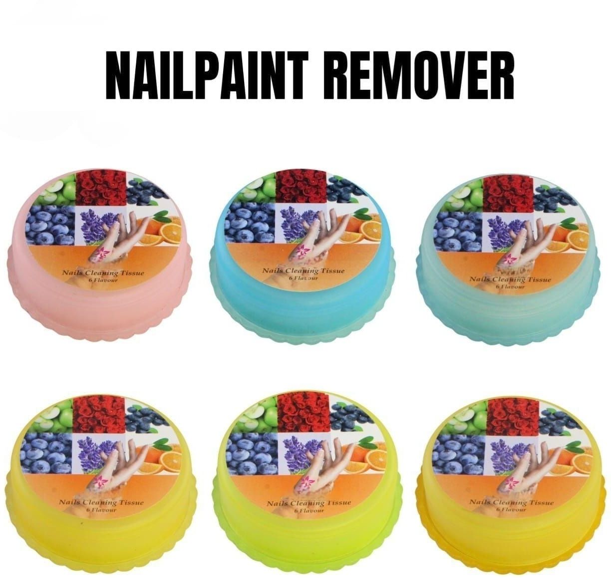 NAIL POLISH REMOVER PAD (6 Pieces Set) 25 Tissue in Pcs-image-1