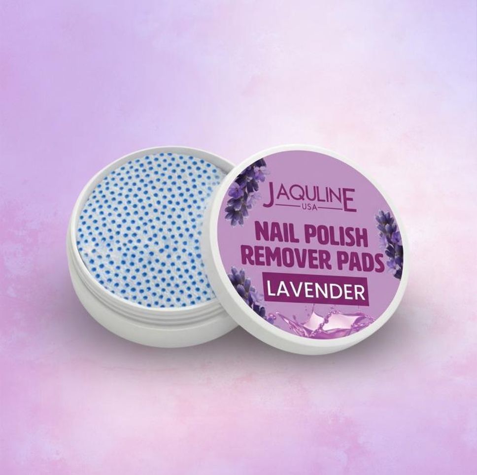 Lavender Nail Polish Remover Pads | With Vitamin E, Aloe Vera & Olive Oil