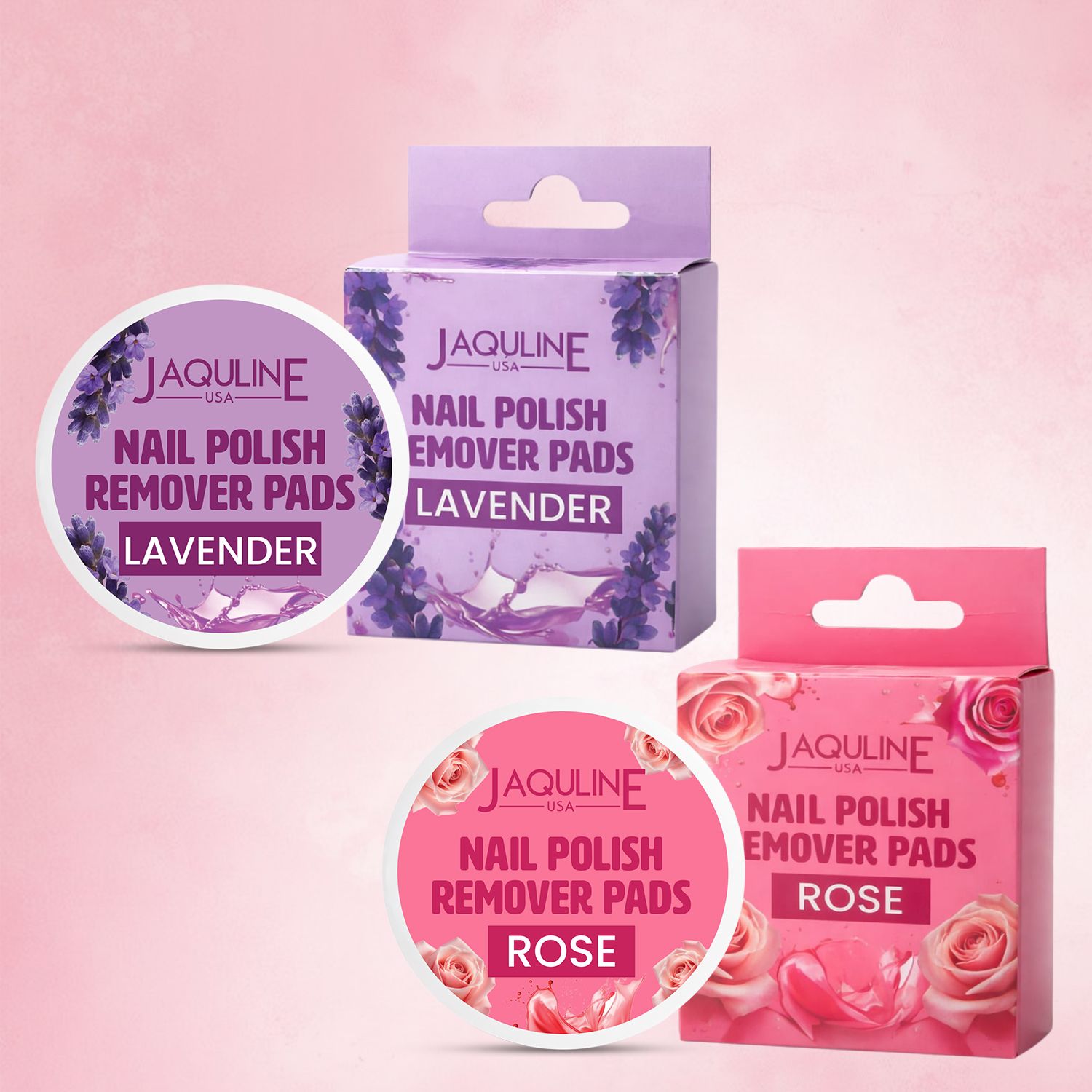 jaquline usa Lavender Nail Polish Remover Pads | With Vitamin E, Aloe Vera & Olive Oil-picture-37