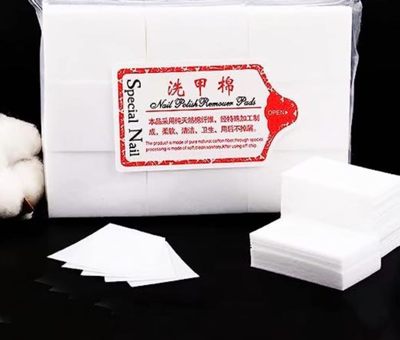 feelhigh Nail Cotton Pads Lint Free Gel Nail Polish Removers Nail Wipes(1000 pieces)-picture-48