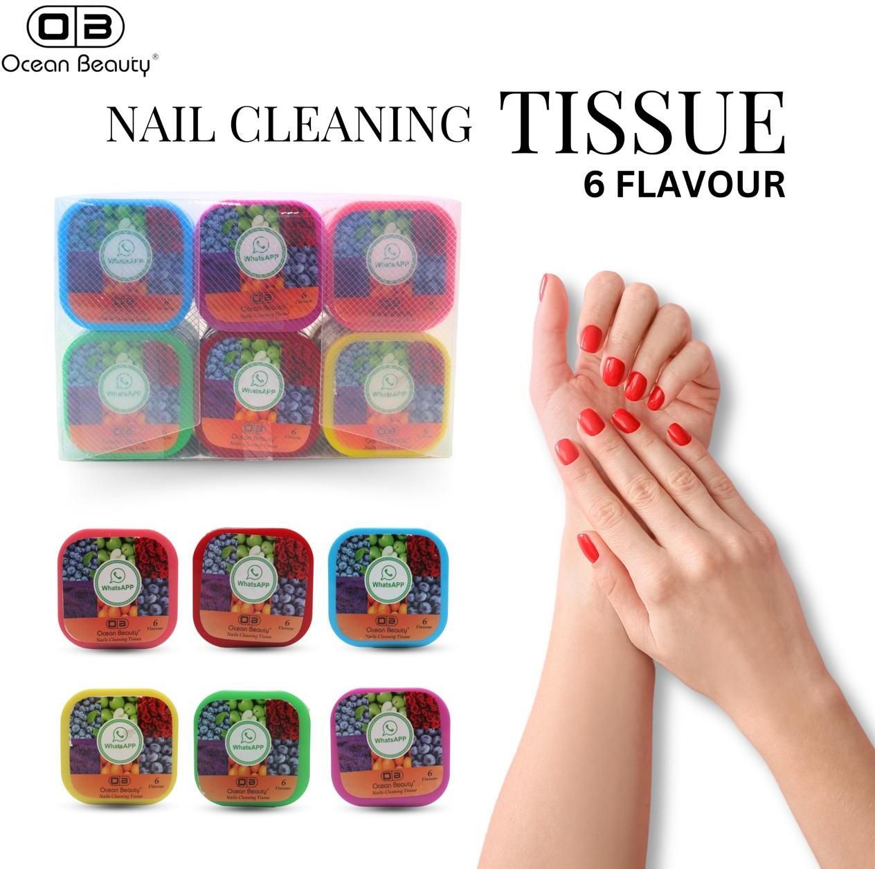 Nail Polish Paint Remover Cotton Pads Tissue Combo Set Wet Wipes Pack Of 6-image-5