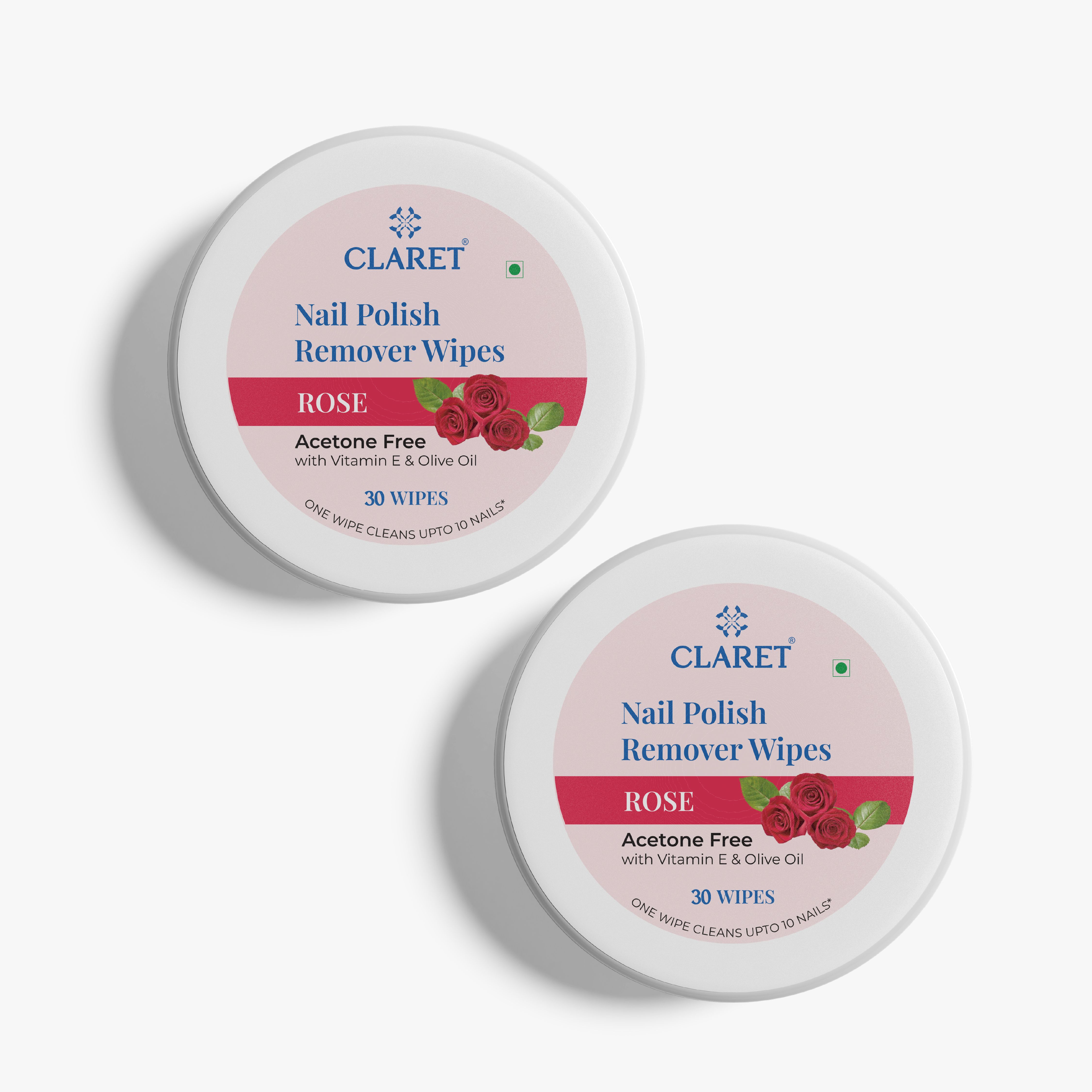 claret Rose Nail Polish Remover Wipes, 30 Wipes Each Pack, Acetone Free | Pack of 2-picture-5