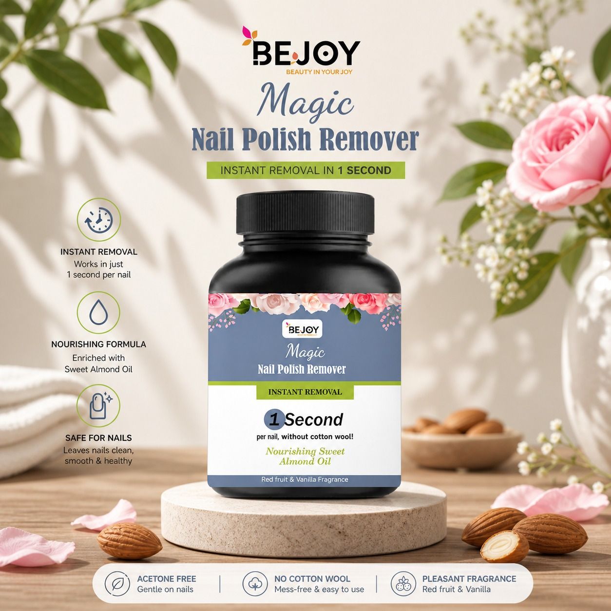 bejoy 1 Second Nail Polish Remover with Gentle & Effective Formula-picture-41