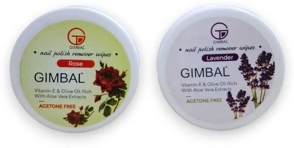Nail Polish Remover Wipes, Acetone Free, 30 Wipes, Lavender & Rose (Combo of 2)-image-33