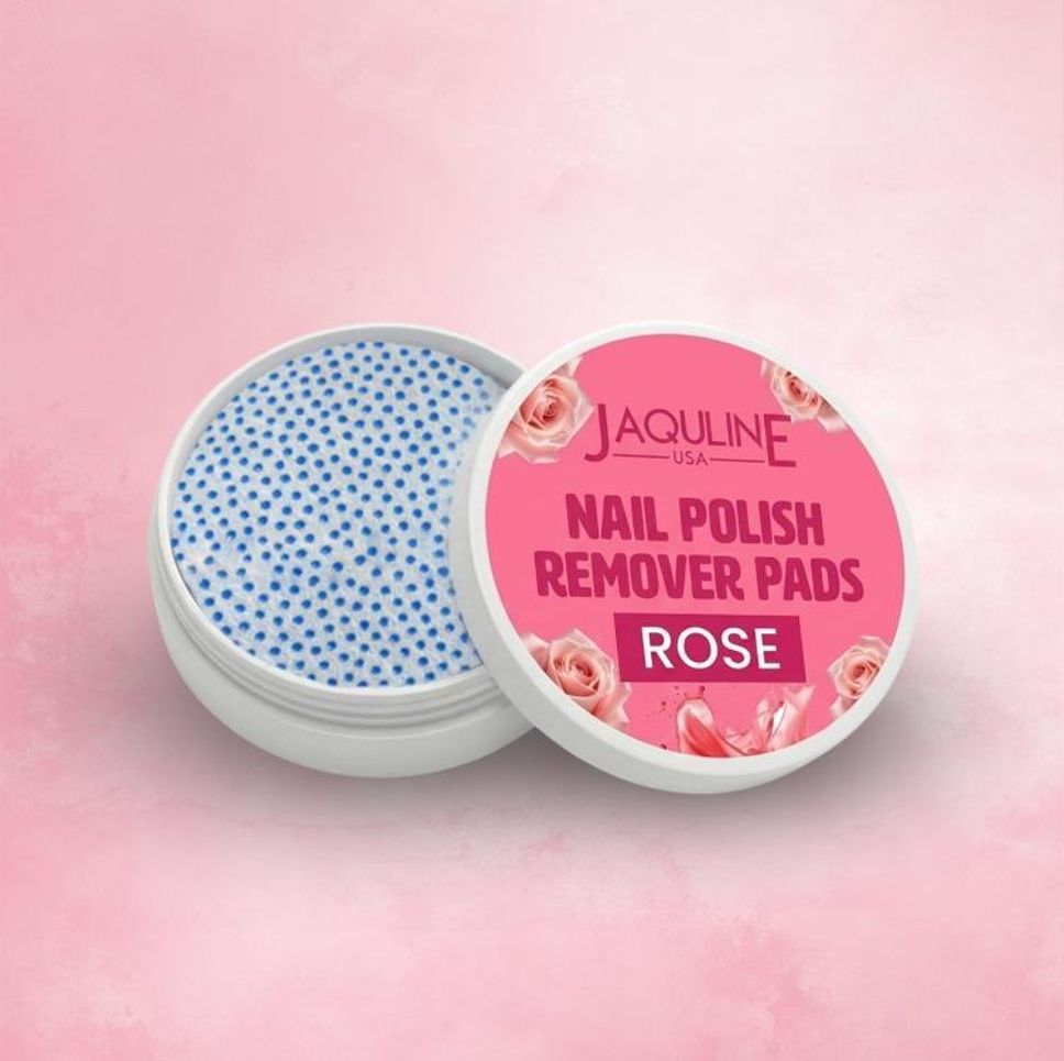 jaquline usa Rose Nail Polish Remover Pads | With Vitamin E, Aloe Vera & Olive Oil-picture-33
