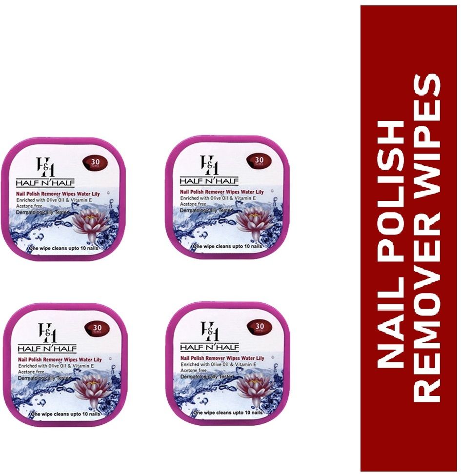 half n half Nail Polish Remover Wipes,Waterlily-picture-40