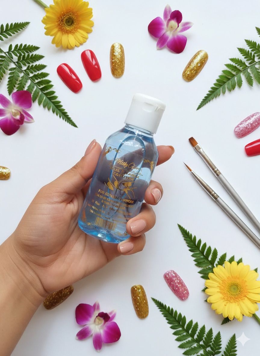 Nail Polish Remover | Acetone-free | Easy Removal 100 ml Color Blue (pck 1)