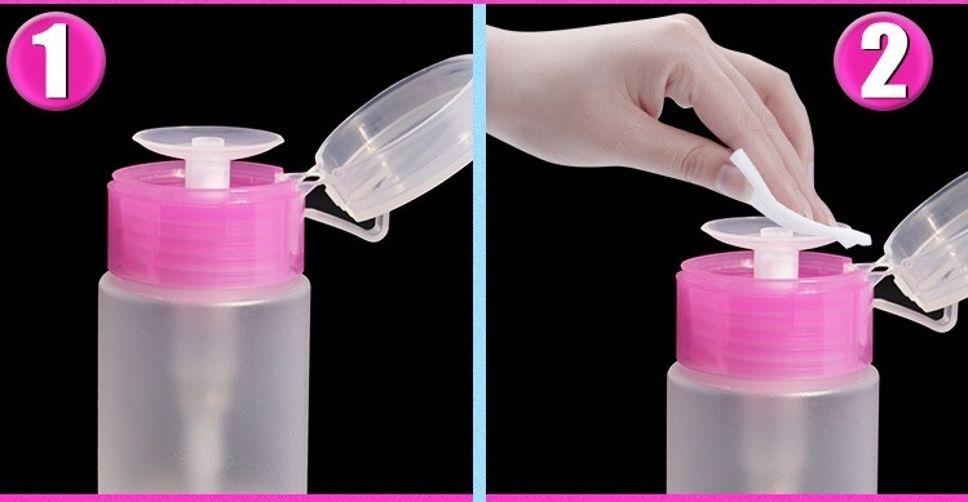60 ML Empty Pump Dispenser Bottle, Nail Polish Remover Cleanser Dispenser-image-23