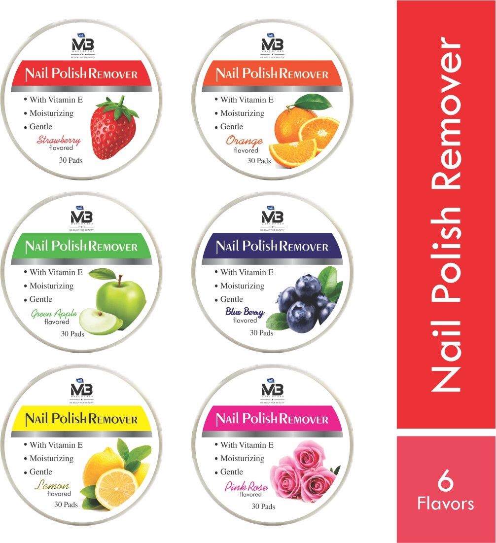 MB All Mix Nail Polish Remover Wipes | Best Nail Paint Remover Wipes (180 Wipes)-image-34