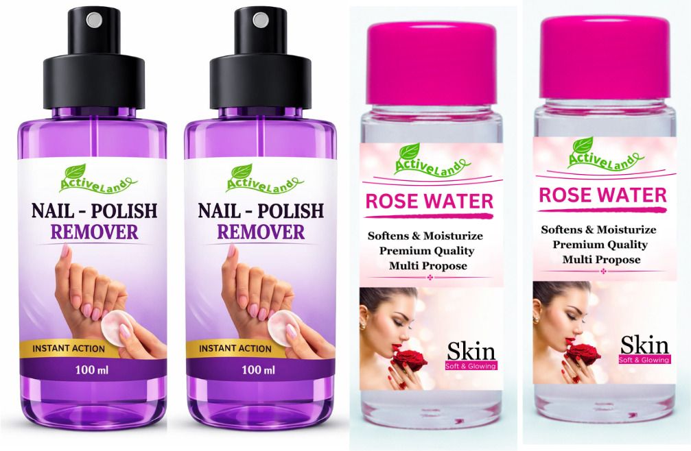 activeland 200ml Rose water 200ml Nail Paint Remover, Easy & Hassle Free-picture-28