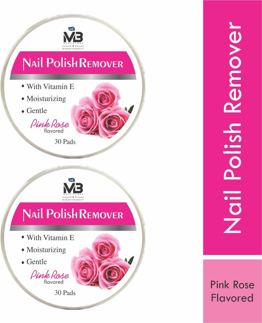 MB Pink Rose Nail Polish Remover Wipes | Best Nail Paint Remover Wipes (60Wipes)-image-39