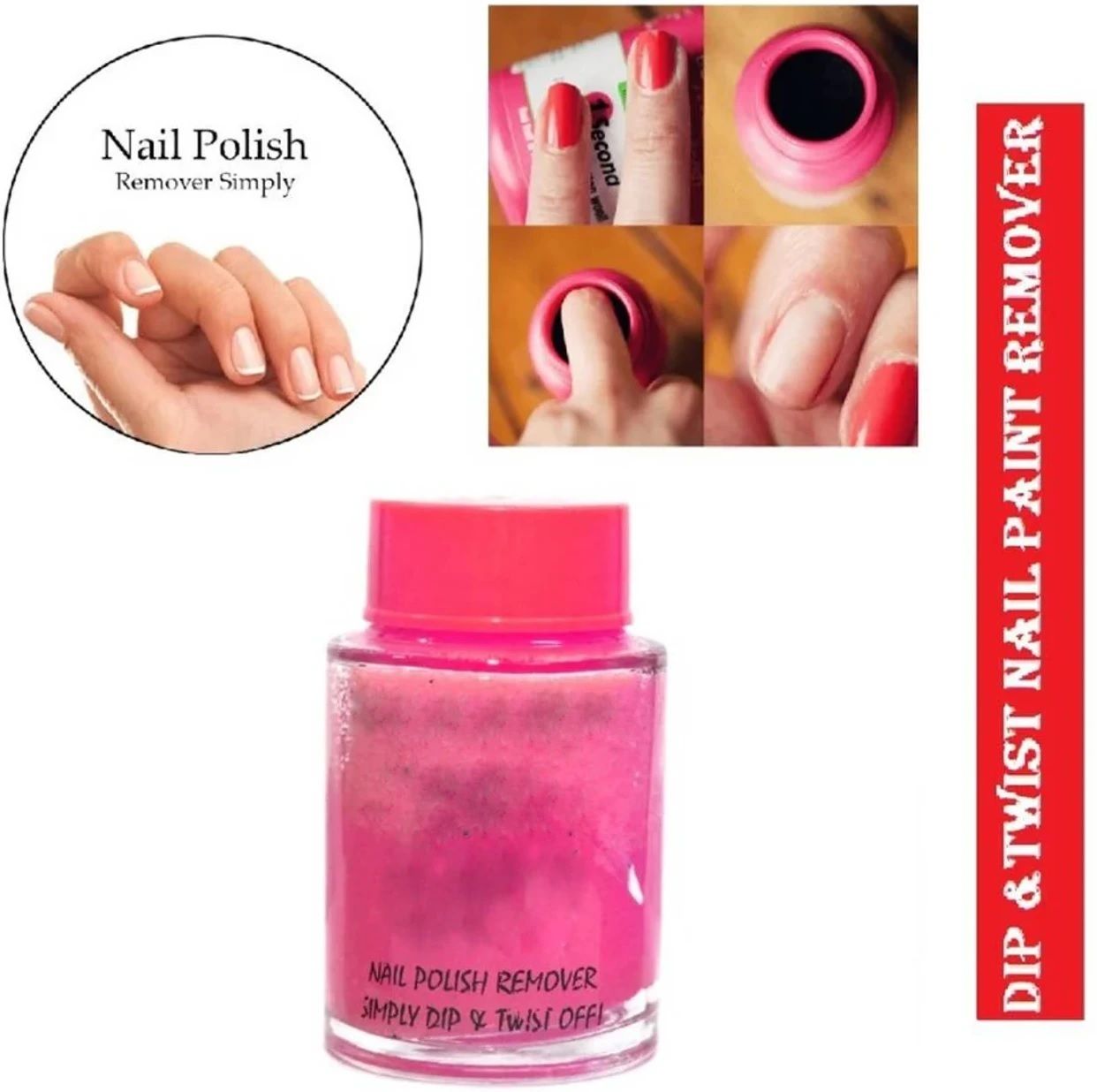 gabbu Dip & Twist Nail Paint Remover Enriched with Vitamin E & Olive Oil-picture-3