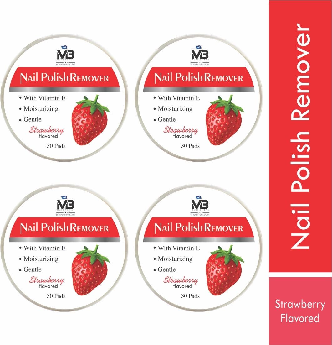 MB Strawberry Nail Polish Remover Wipes | Best Nail Paint Remover Wipes 120Wipes-image-41