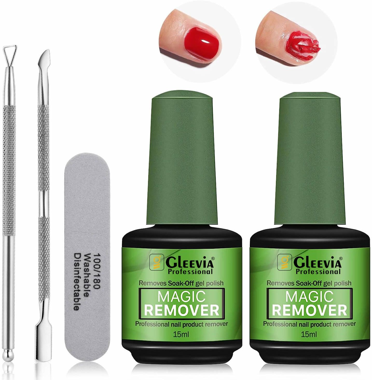 Nail Polish Magic Remover Combo Set - Quick & Easily Remove Gel within 2-3min-image-9