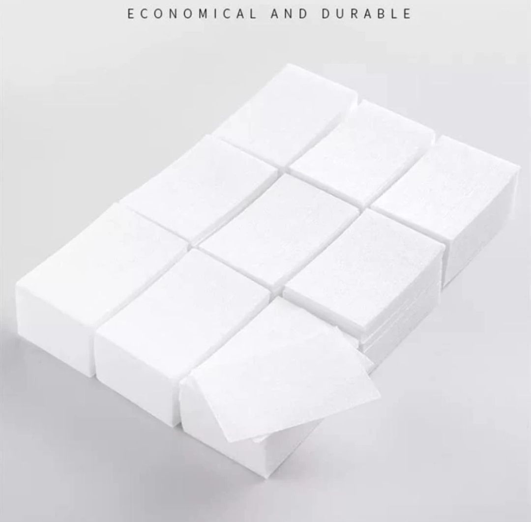 Lint Free Nail Wipes To Remove Nail Polish(1000 LINT FREE COTTON WIPES IN A PACK