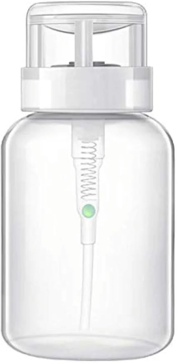 Nail Polish Remover Pump Push Down Empty Lockable Acetone Pump Dispenser Bottle