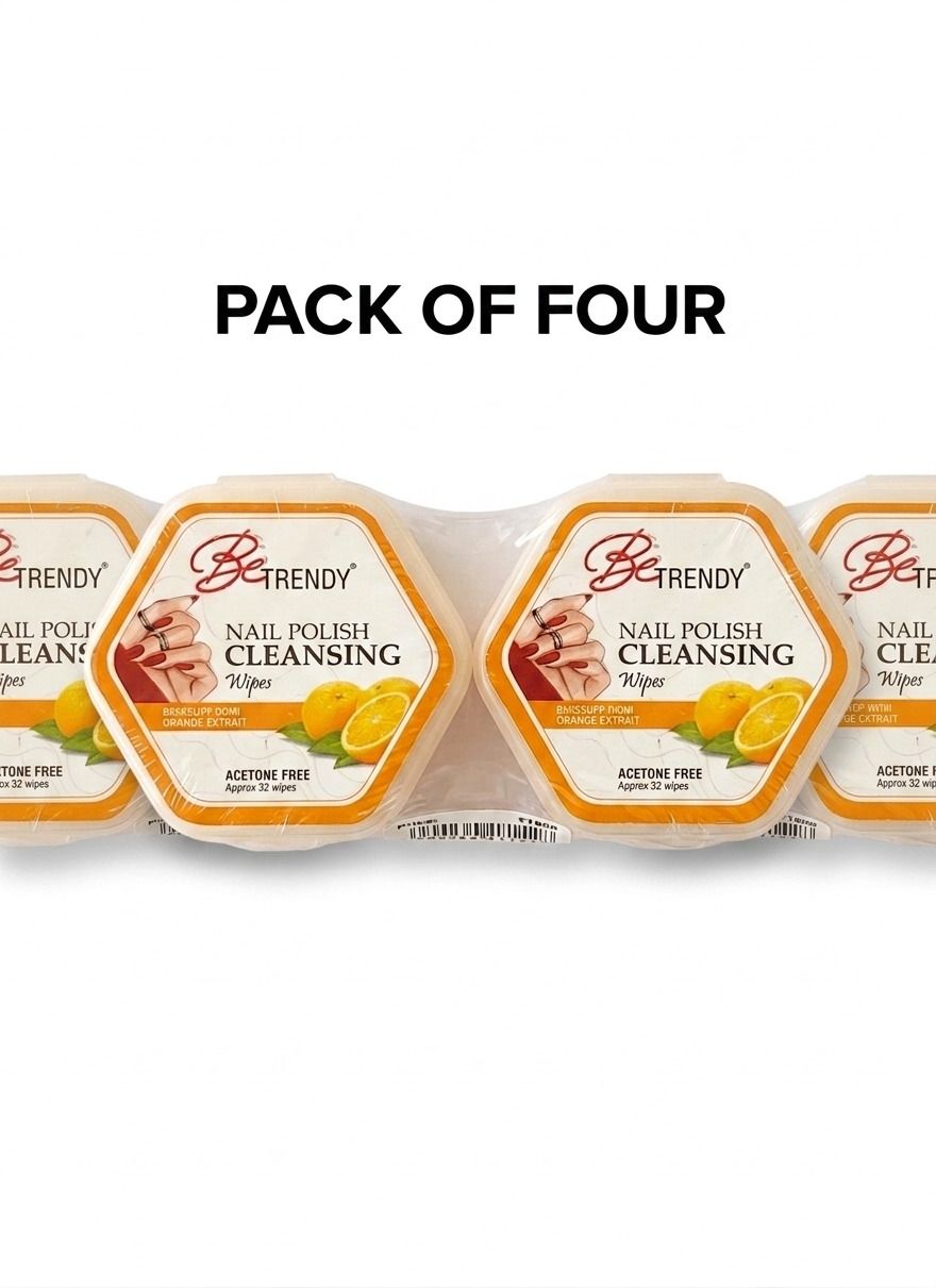 rsk rudrasrikrpa Orange Nail Polish Paint Remover Wipes Pack of 4 (128 Wipes)-picture-36