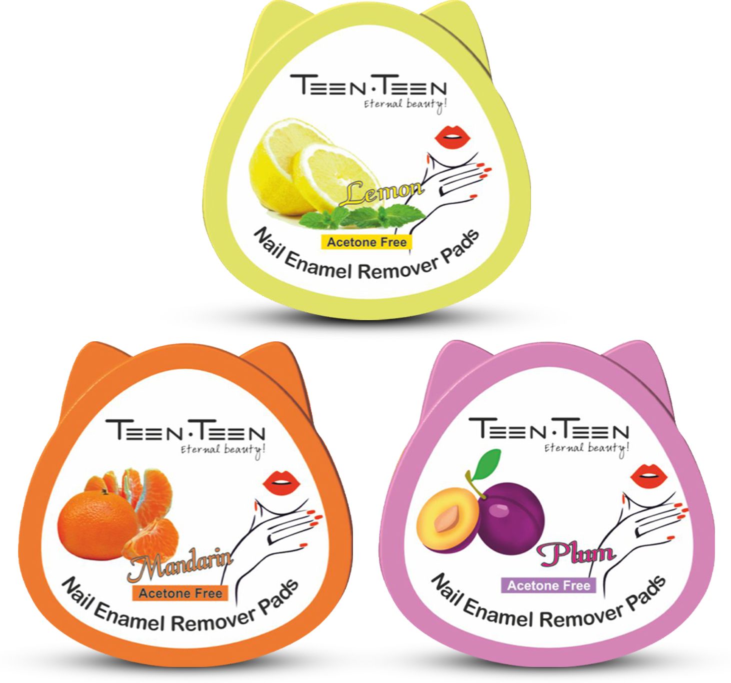 teen.teen Nail Enamel Remover Pads–Acetone-Free, Easy & Hassle Free Removal, Multi-1 | PO3-picture-46