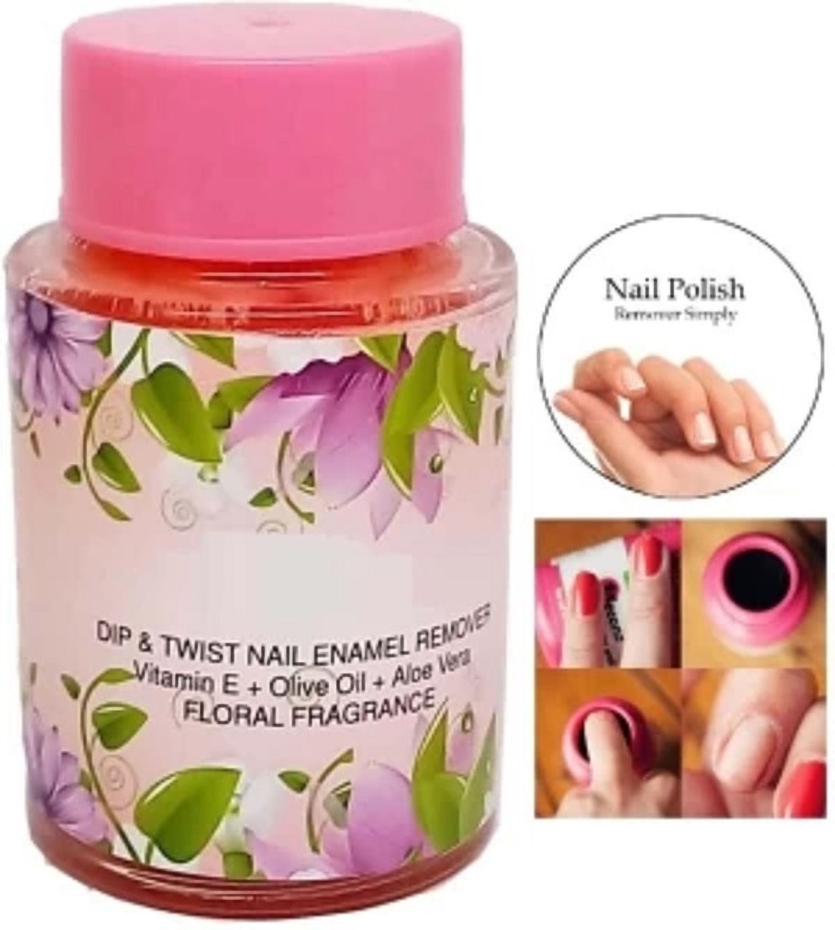 gabbu Dip & Twist Nail Enamel Remover Vitamin E + Olive Oil + Aloe Vera-picture-5