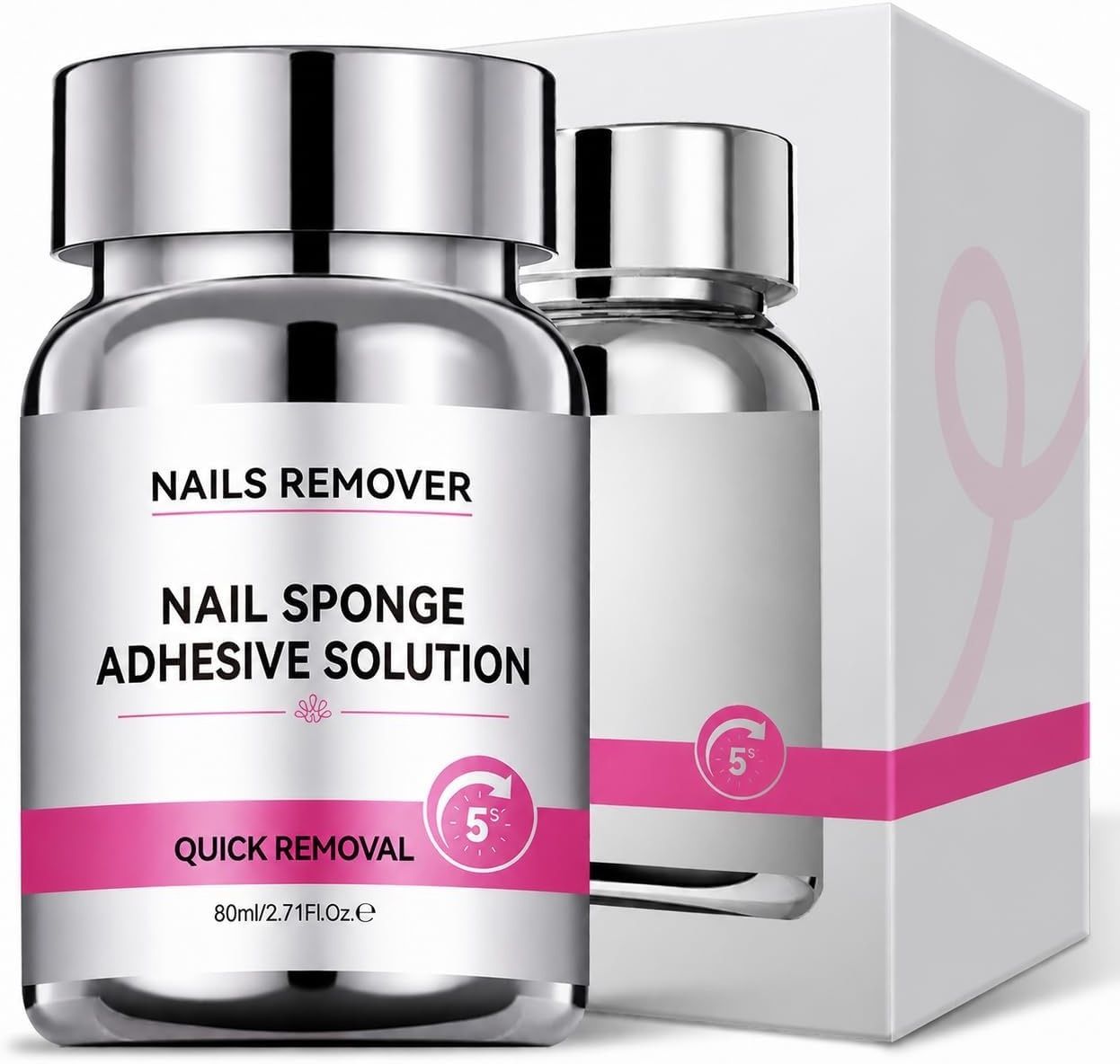 Acetone Based Nail Polish Remover Sponge Jar | Instant Dip Nail Paint Remover-image-13