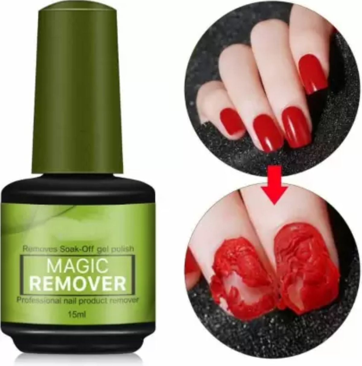 Magic Remover Gel Nail Polish Remover Within 2-3 Mins Soak off Remover Tools