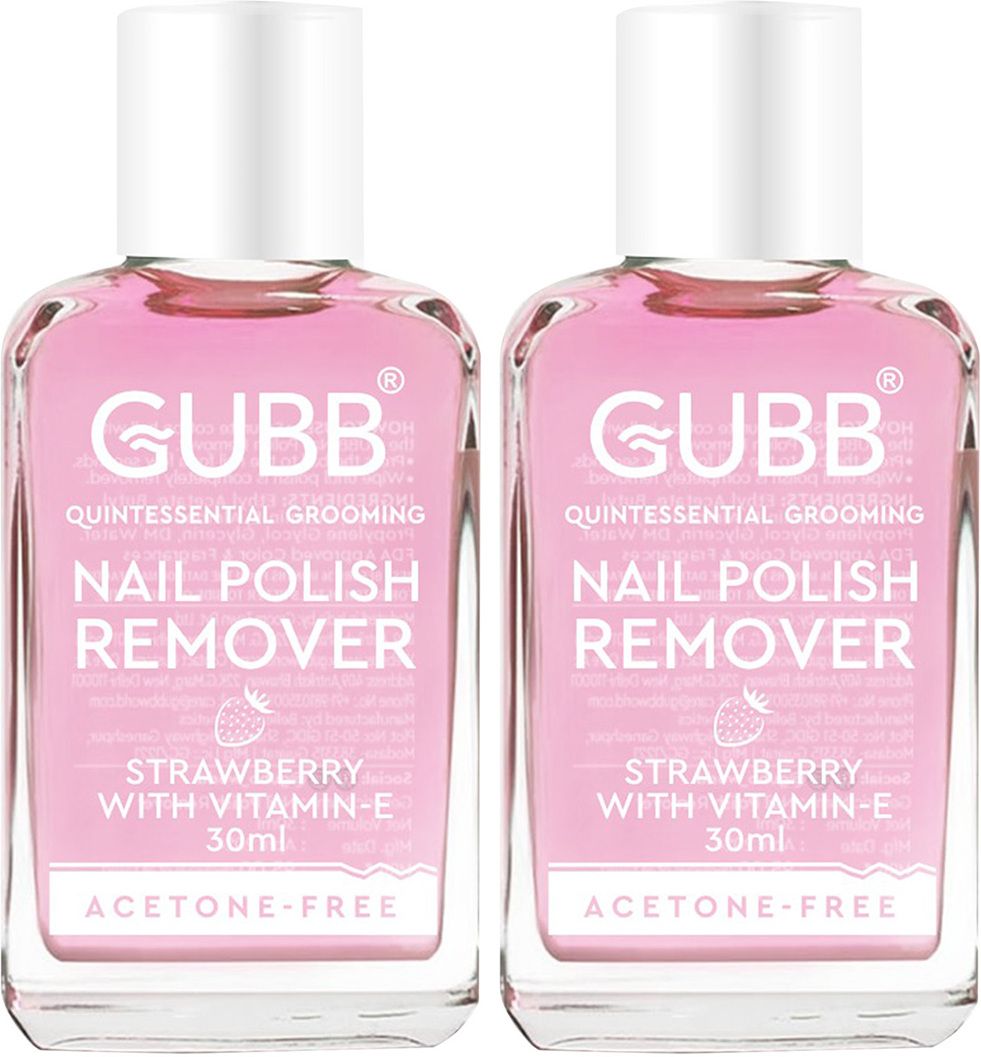 Nail Polish Remover Strawberry | Nourishes nail | Acetone free