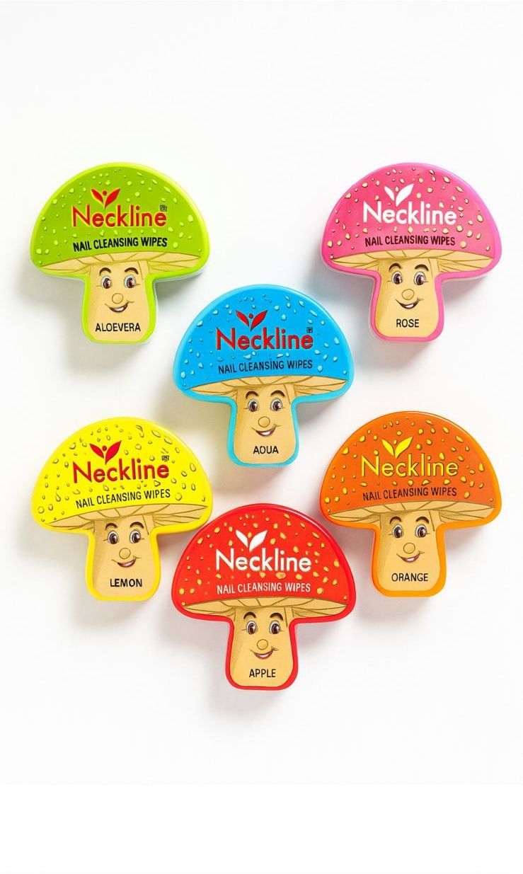 neckline Nail Polish Remover Masroom Acetone Free Pre-Moistened(PACK OF 6 )30 Pieces-picture-26