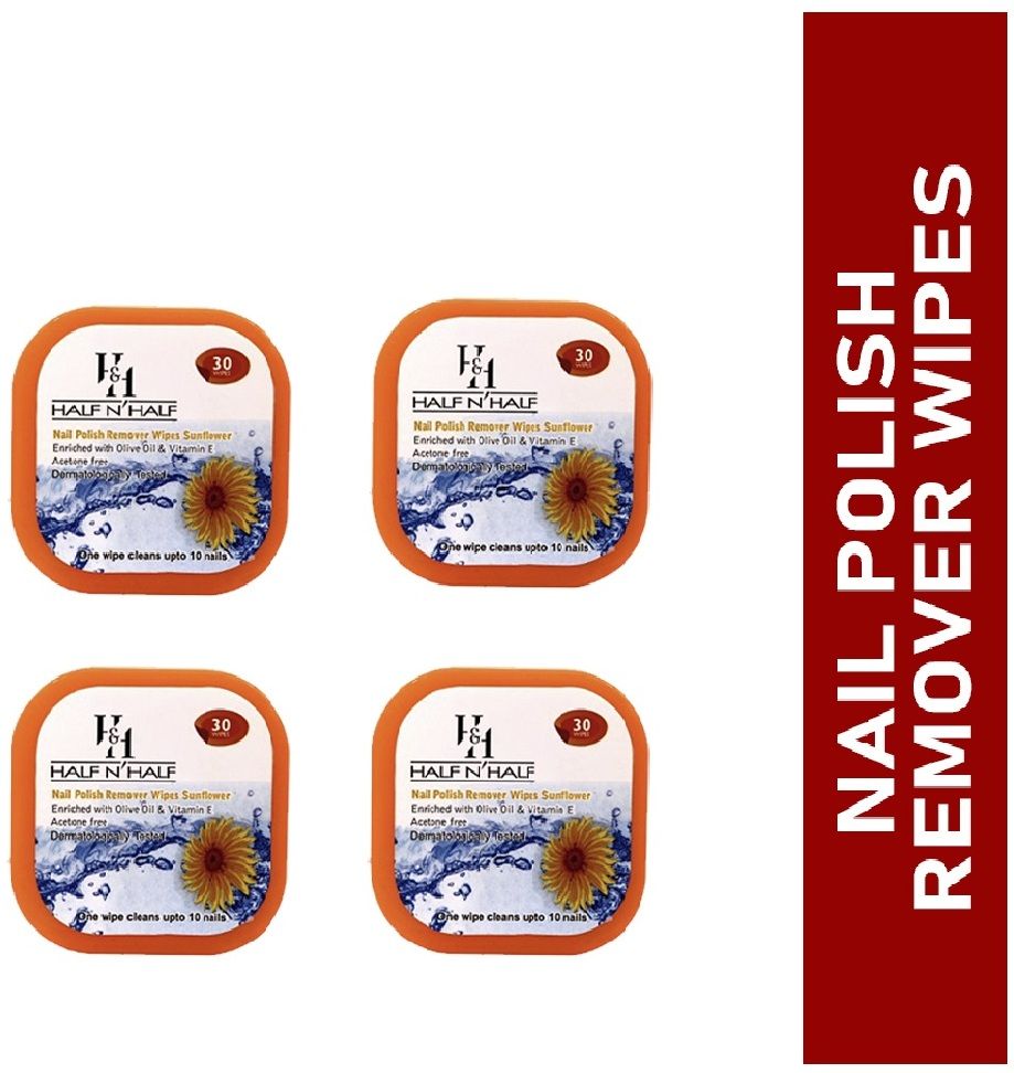 half n half Nail Polish Remover Wipes,Sunflower-picture-12