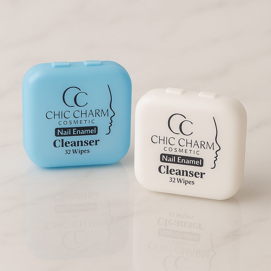 lightweight and pocket size container nail paint remover wipes ( pack of 2)