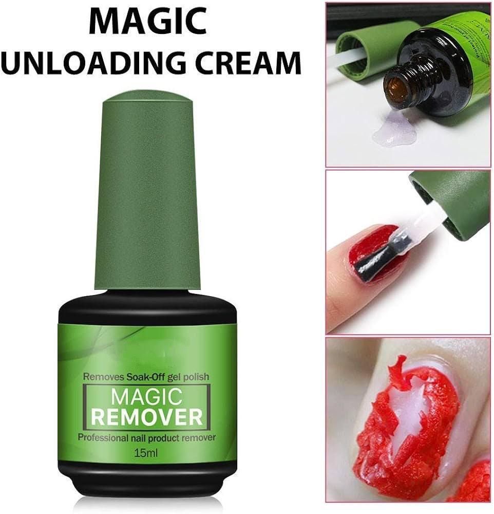 Magic Burst Polish Remover Gel-Soak Off UV Nail Cleaner,Zero Damage Gel Polish