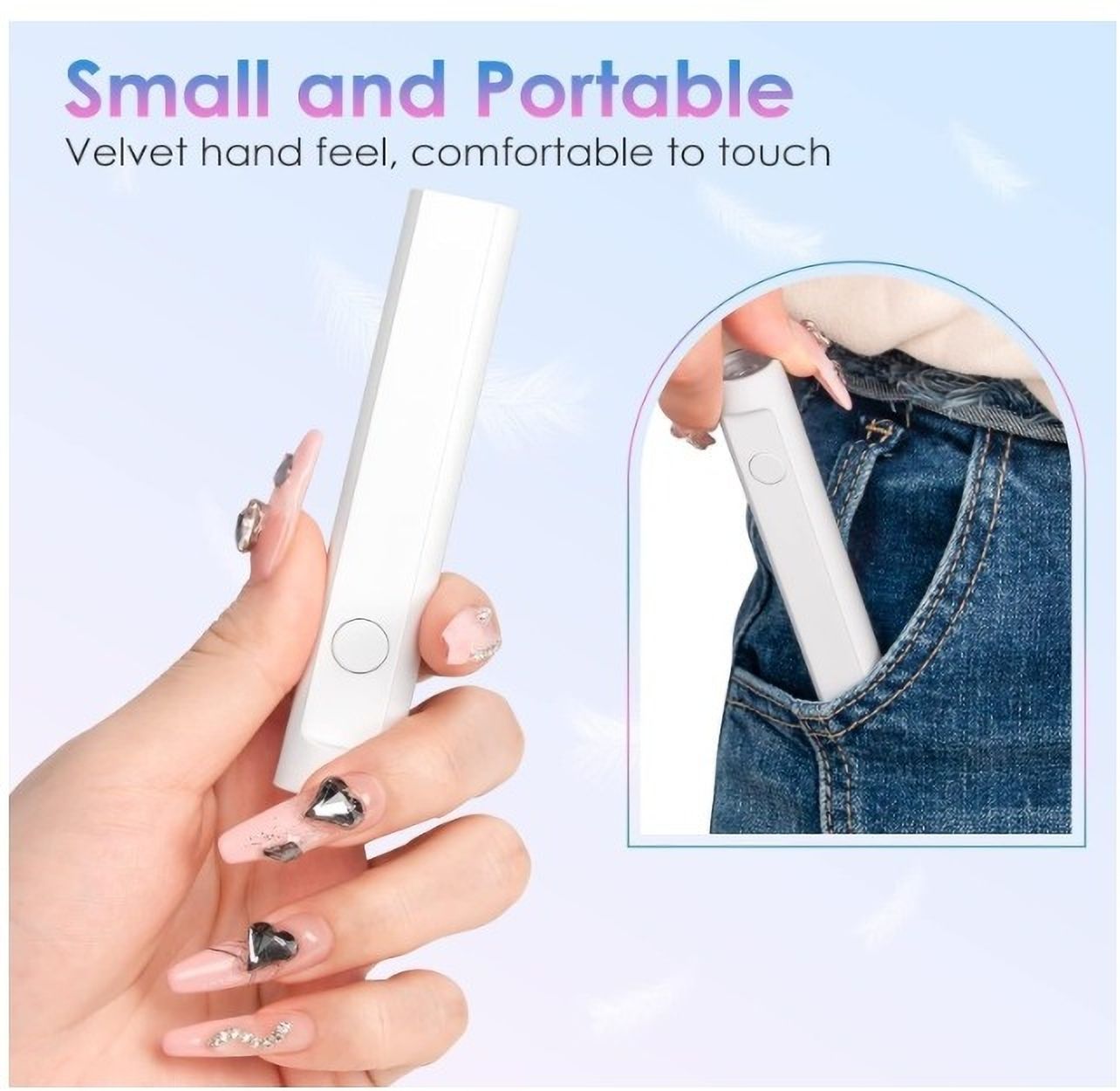 UV LED Nail Light Pen Shape Portable Curing Lamp for Resin & Gel Polish Nail Polish Dryer