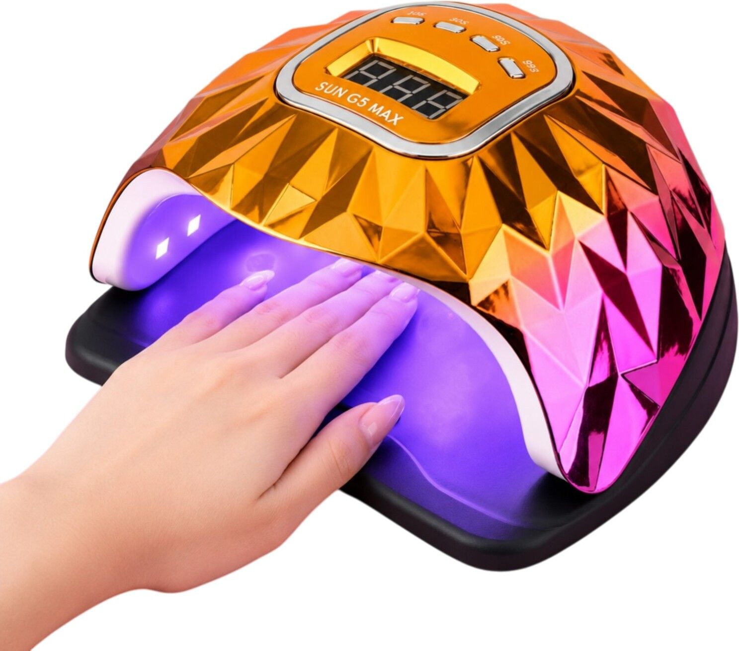 SUN G5 LCD Display & 4 Timing Settings DIY UV LED Nail Lamp for Salon & Home Nail Polish Dryer-image-19