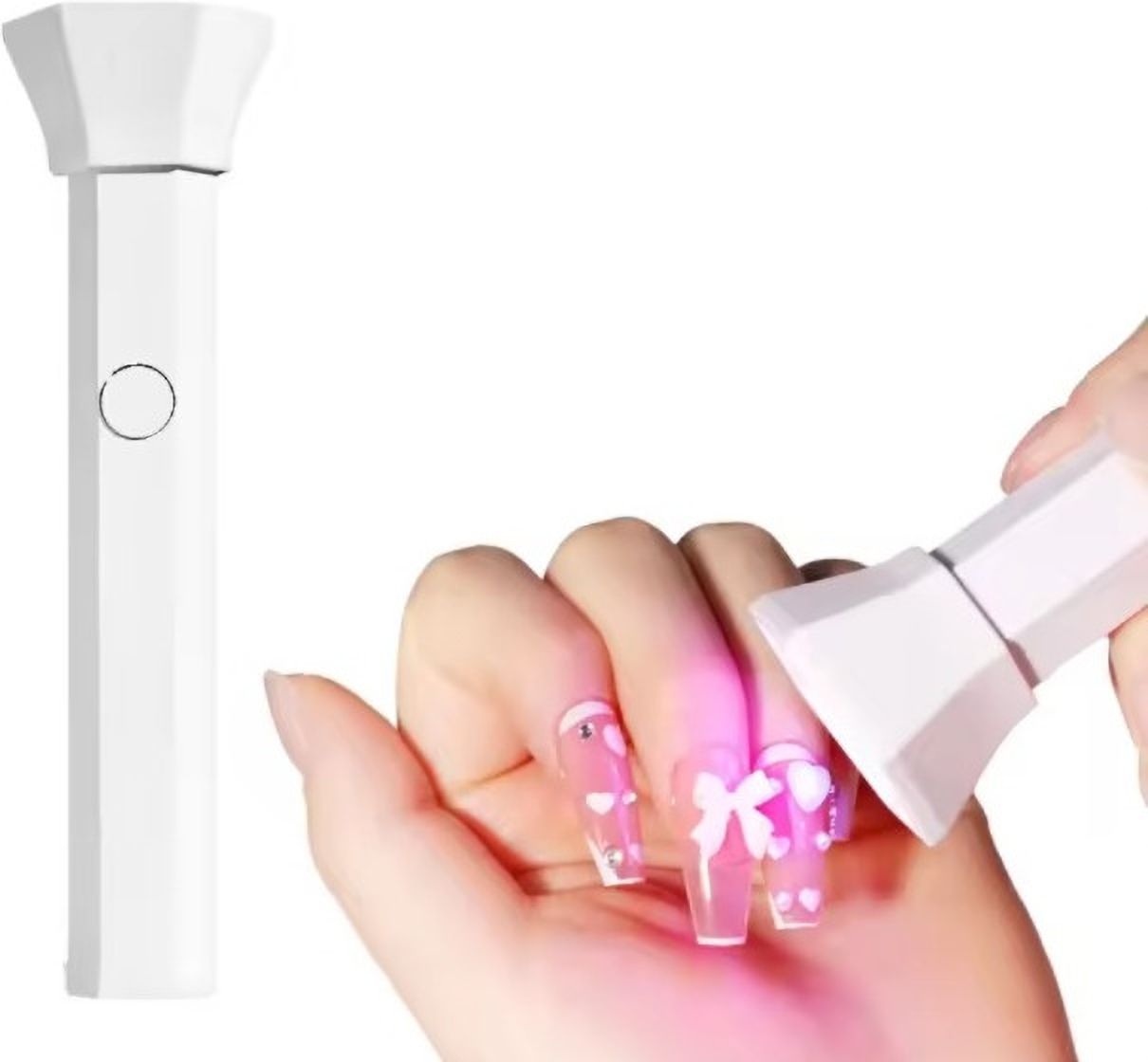 UV Hand Light Lamp for Gel Nails, LED Nail Lamp,Mini Flash Cure (UV Power 18 W) Nail Polish Dryer-image-43